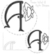 Flower Initial A